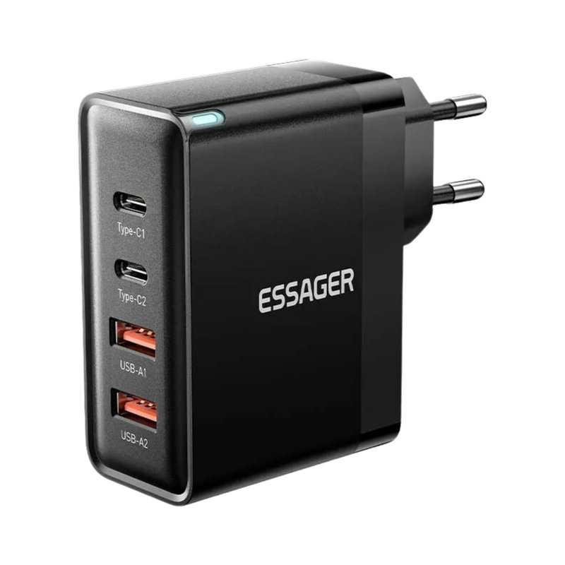Adaptador de Tomada Essager 100W GaN Carga Rápida - BR Metaverso