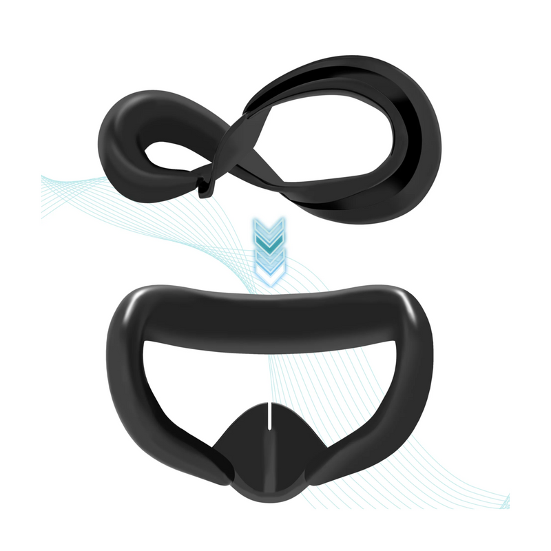 Capa Facial de Silicone Anti-Sweat Quest 3 - BR Metaverso