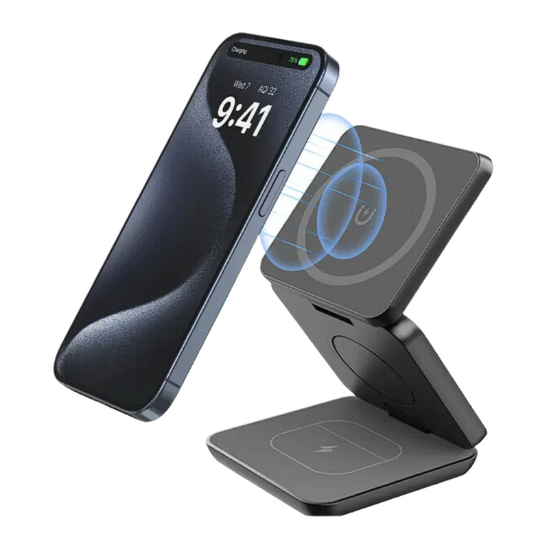 Carregador Sem Fio Dobrável Magnético - BR Metaverso