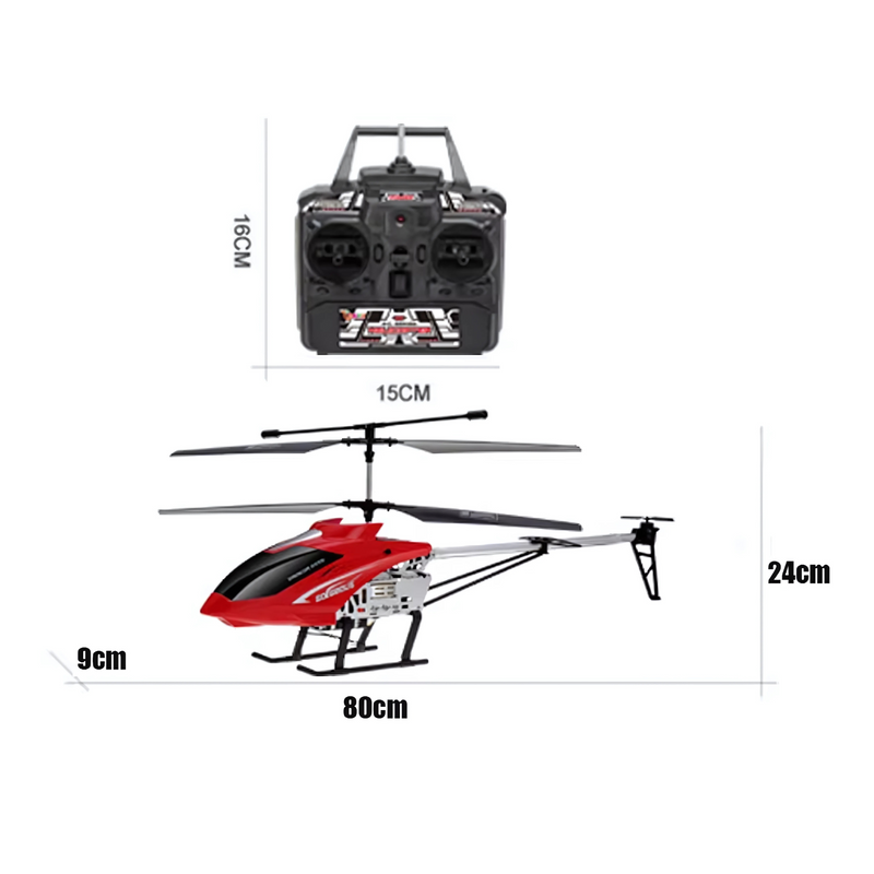 Helicóptero RC com Controle Remoto ToyKids - BR Metaverso