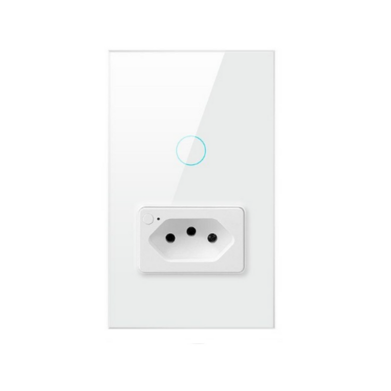 Interruptor Inteligente com Tomada - Wifi - Alexa, Google e Siri - BR Metaverso
