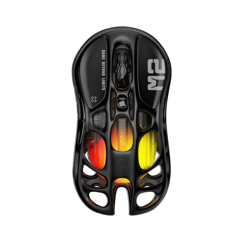Mercury M2 Wireless Gaming Mouse Stealth Black GravaStar - BR Metaverso