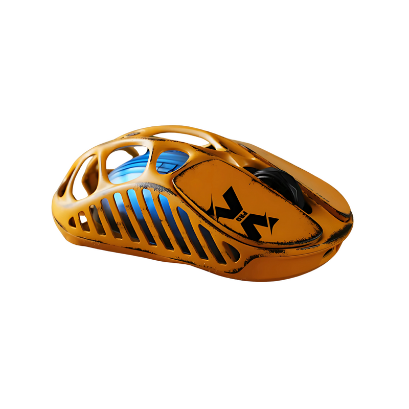 Mercury X & X Pro Special Edition Battle Worn-Yellow Mouse Gaming GravaStar - BR Metaverso
