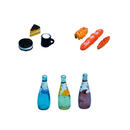 Mini Food Toy Pack x10 - Eilik Robô Acessórios - BR Metaverso