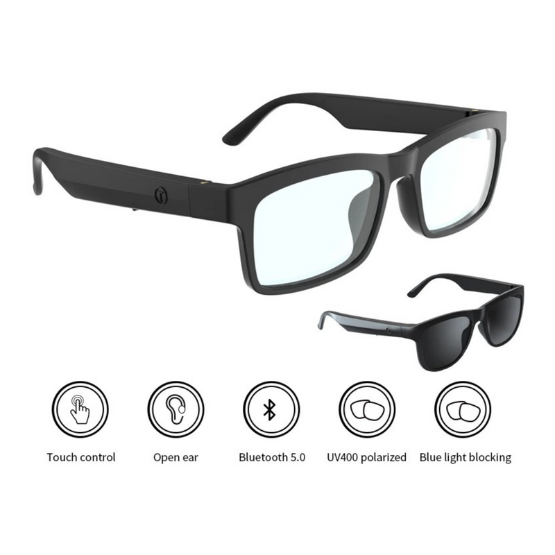 Óculos Inteligentes com Bluetooth 5.0 Minimalista V1 - BR Metaverso