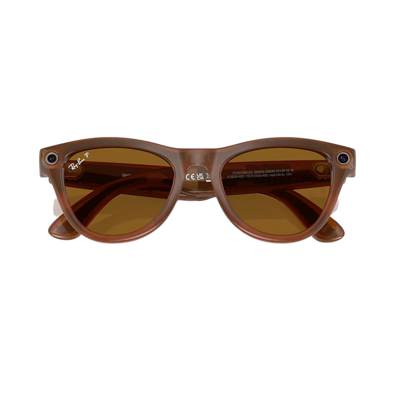 Óculos Ray-Ban ꟾ Meta Skyler Shiny Caramel Brown M - BR Metaverso
