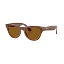 Óculos Ray-Ban ꟾ Meta Skyler Shiny Caramel Brown M - BR Metaverso