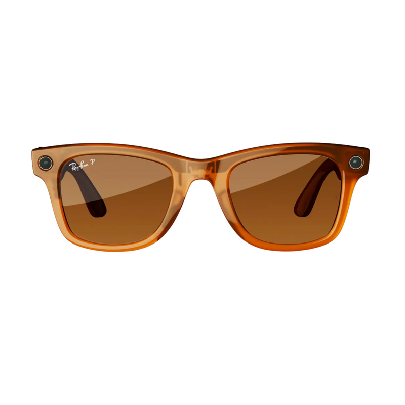 Ray-Ban Meta Wayfarer - Shiny Caramel Transparent Brown - BR Metaverso