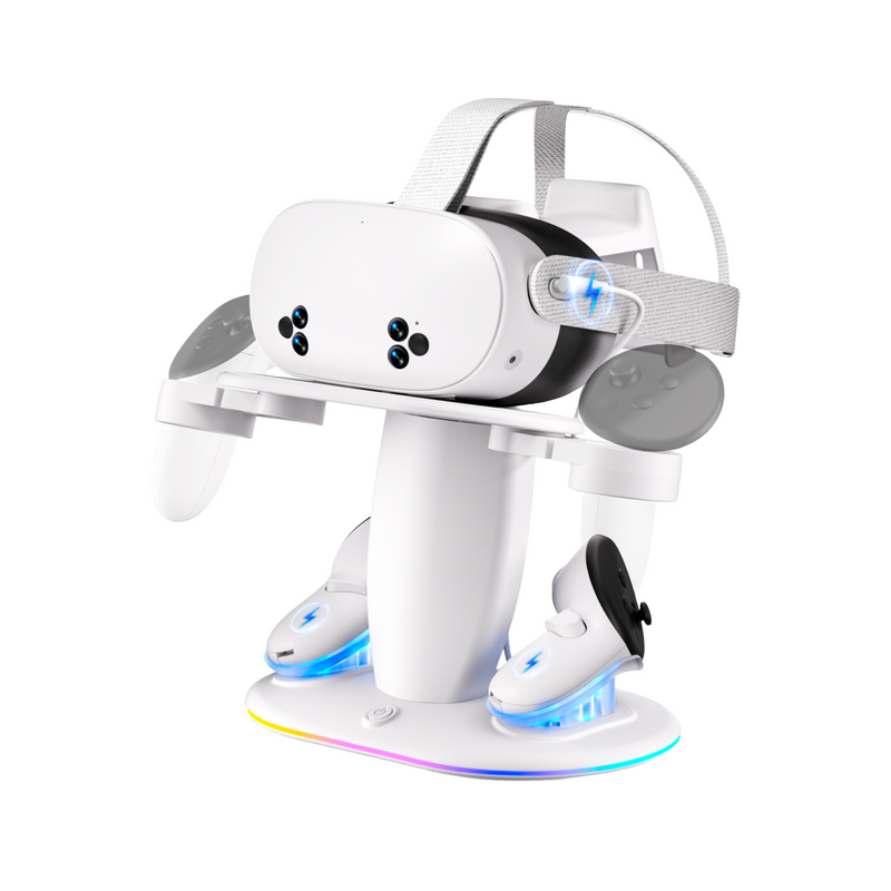 Suporte de Carregamento RGB para Meta Quest 2/3/3S - BR Metaverso