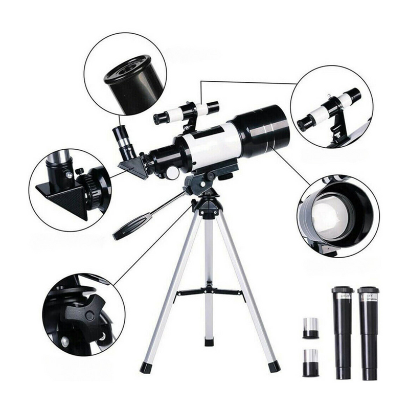 Telescópio Astronômico Profissional F30070 150x Zoom HD - BR Metaverso