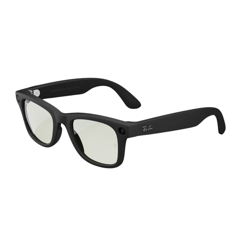 Ray-Ban Meta Wayfarer - Matte Black Clear to Green Transitions® - BR Metaverso